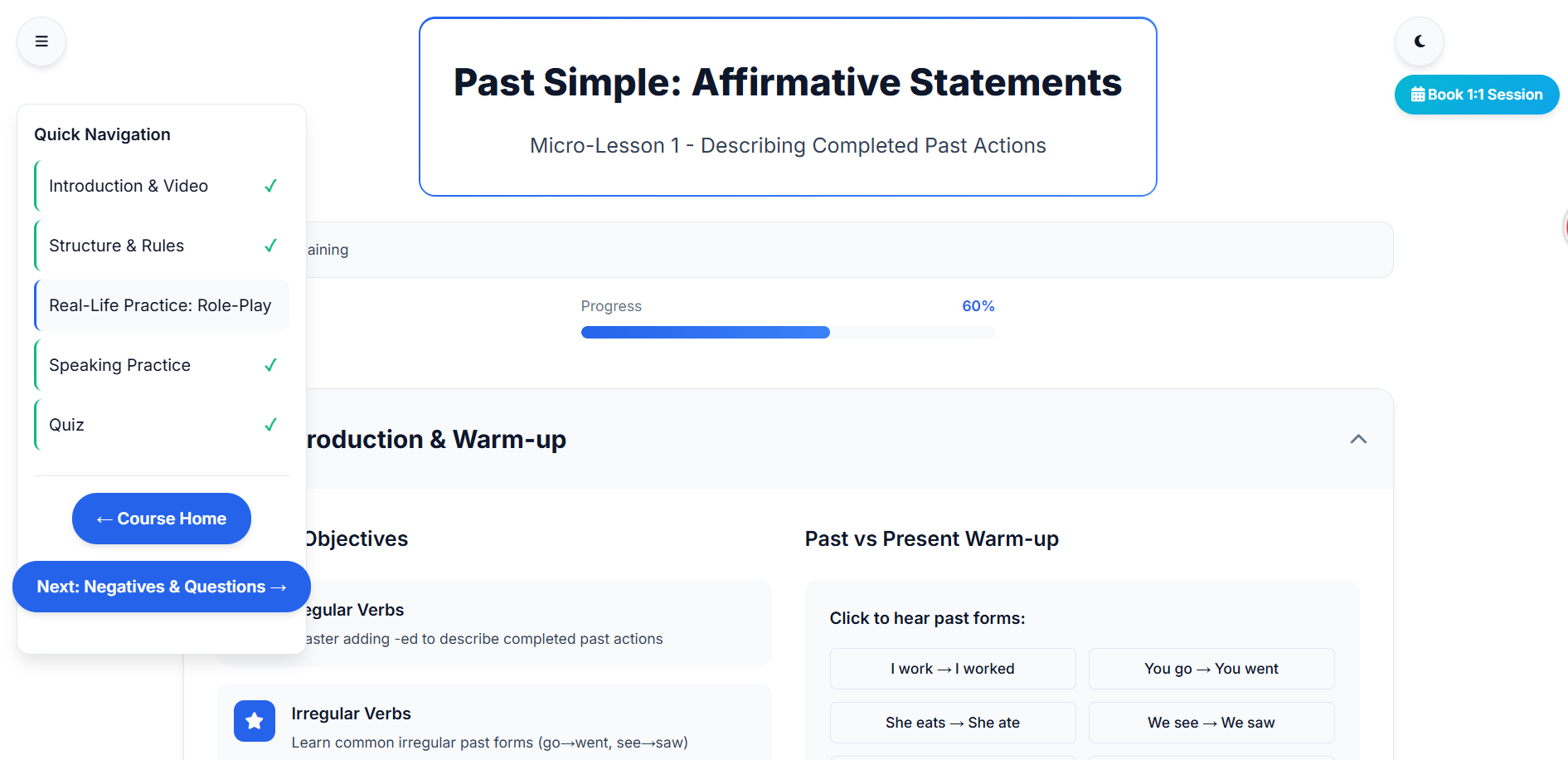 Premium English Learning platform